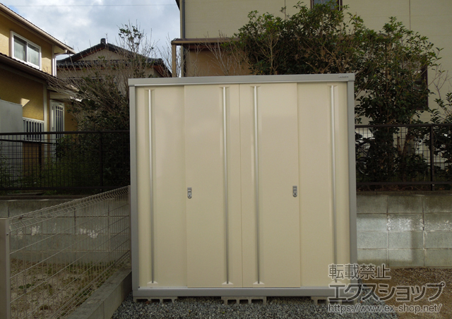 福岡県古賀市のの物置・屋外倉庫 シンプリー 一般型 長もの収納タイプ(MJN-199EP) 施工例