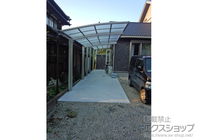 佐賀県伊万里市ののカーポート レイナポートグラン 縦連棟　積雪〜20cm対応 施工例