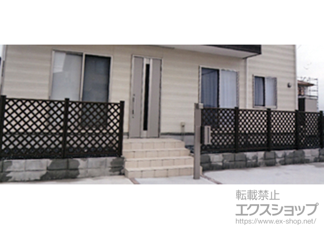 宮城県遠田郡美里町ののフェンス・柵 ステイウッドフェンスM1型 間仕切りタイプ 施工例