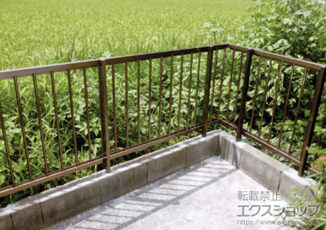 千葉県我孫子市ののフェンス・柵 ハイサモア フリーポールタイプ 施工例