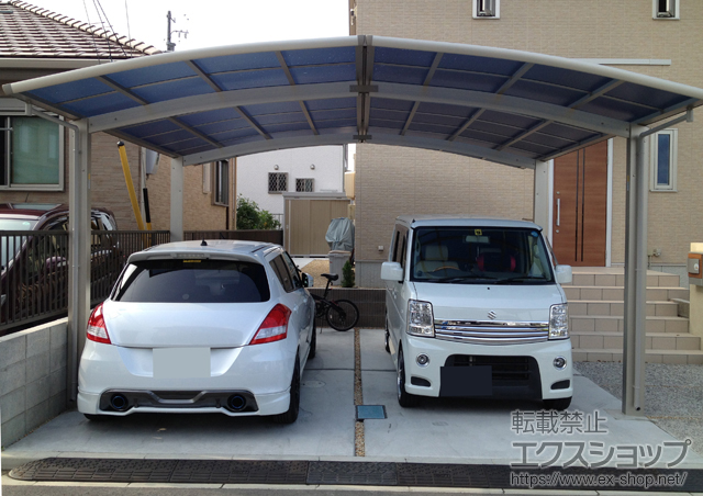 三重県伊賀市ののカーポート レイナポートグラン M合掌　積雪〜20cm対応 施工例