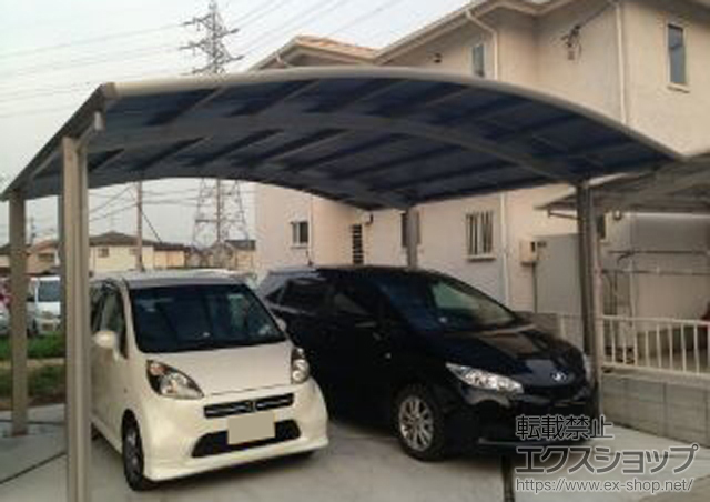 岡山県岡山市ののカーポート レイナツインポートグラン　積雪〜20cm対応 施工例