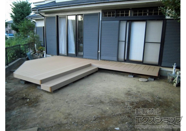 神奈川県横浜市ののウッドデッキ 樹ら楽ステージ 施工例