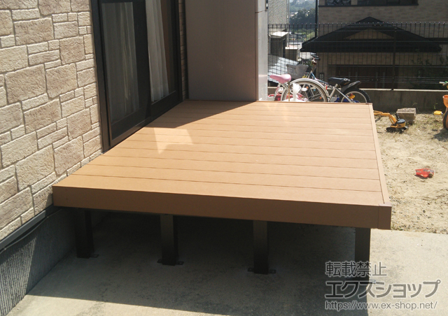 広島県広島市ののウッドデッキ リウッドデッキ200 施工例