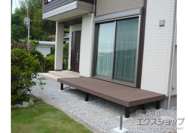 千葉県南房総市ののウッドデッキ リウッドデッキ 200 施工例