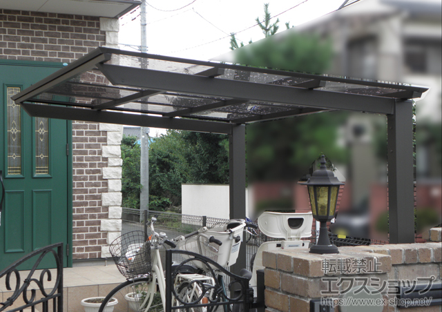 埼玉県越谷市ののサイクルポート・駐輪場 アーキフィット ミニ 積雪〜20cm対応 施工例