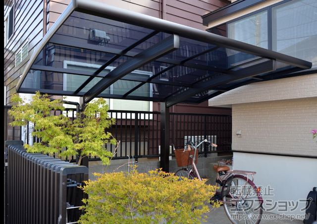 千葉県柏市ののサイクルポート・駐輪場 プレシオスポート ミニ 積雪〜20cm対応 施工例