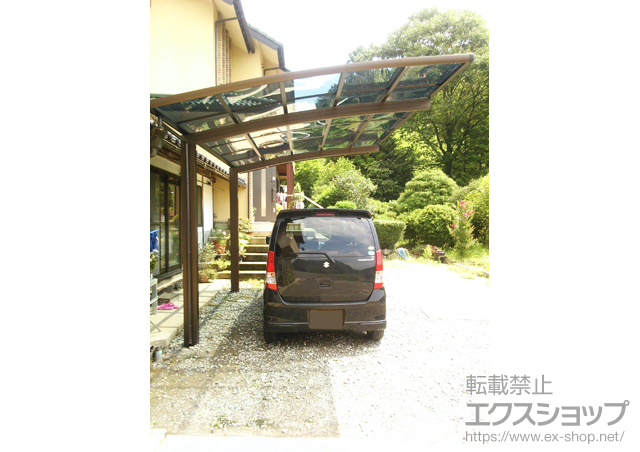 岡山県苫田郡鏡野町ののカーポート レイナポートグラン　積雪〜20cm対応 施工例