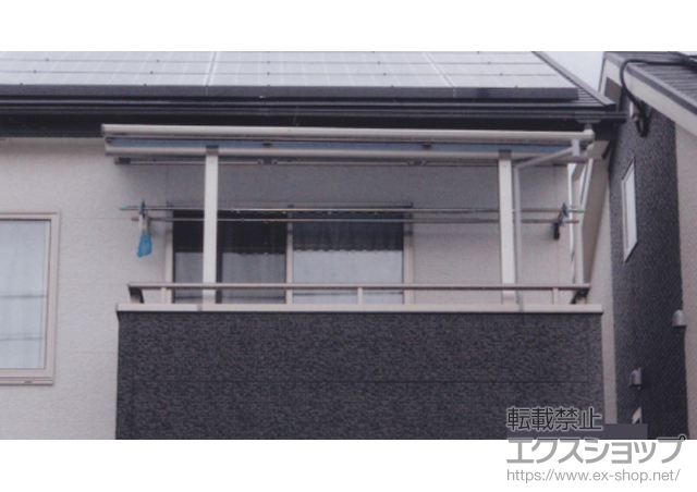 愛知県豊川市ののバルコニー・ベランダ屋根 ヴェクターテラス F型 屋根タイプ 単体 積雪〜20cm対応 施工例