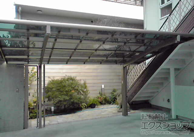 東京都小金井市のLIXIL リクシル（トステム）のカーポート レグナスポートシグマIII 積雪〜20cm対応＋レグナスポート用 オプション 施工例