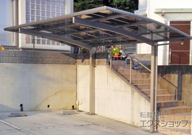 兵庫県川西市ののカーポート プレシオスポート 積雪〜20cm対応 施工例