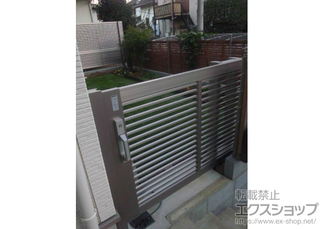東京都国分寺市のの門扉 アーキスライドA型　片引き 施工例