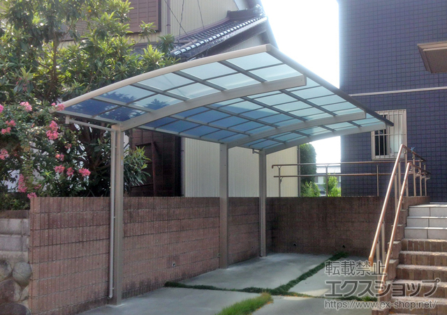 愛知県弥富市ののカーポート レイナポートグラン 延長　積雪〜20cm対応 施工例