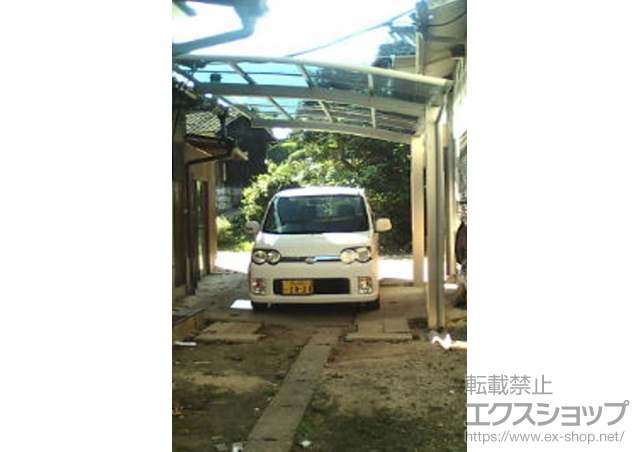 岡山県瀬戸内市ののカーポート プレシオスポート 積雪〜20cm対応 施工例