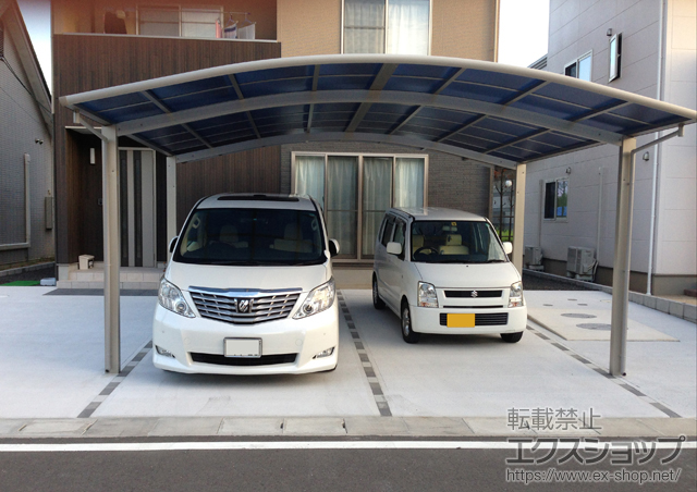 島根県出雲市ののカーポート レイナツインポートグラン　積雪〜20cm対応 施工例