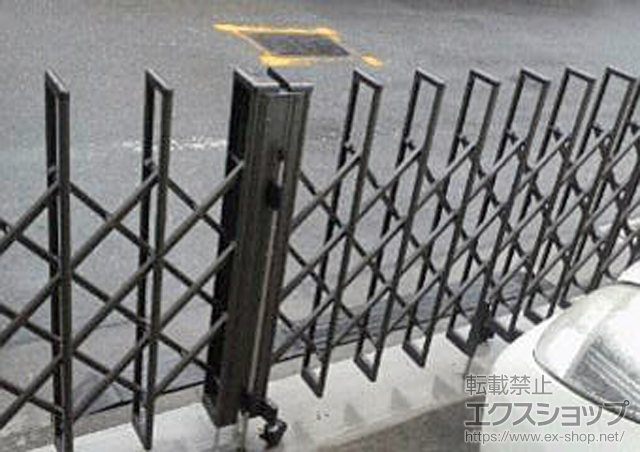 東京都大田区のLIXIL リクシル(新日軽)のカーゲート セレビューＭＢ型 キャスター式 片開き親子 35ＳＦＡ 施工例