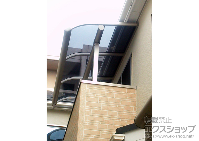 兵庫県尼崎市ののバルコニー・ベランダ屋根 ヴェクターテラス R型 屋根タイプ 単体 積雪〜20cm対応 施工例