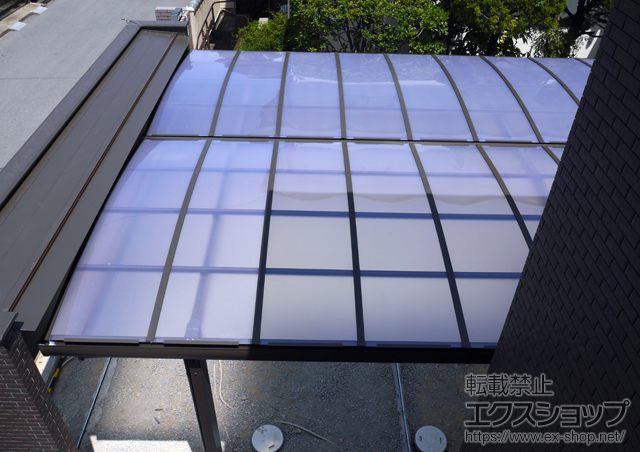 大阪府大阪狭山市のの物置・屋外倉庫、カーポート キューブポート 延長 積雪〜20cm対応 施工例