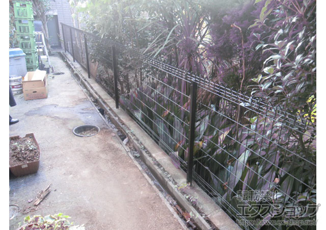神奈川県横浜市ののフェンス・柵 メッシュフェンス G10-R 施工例