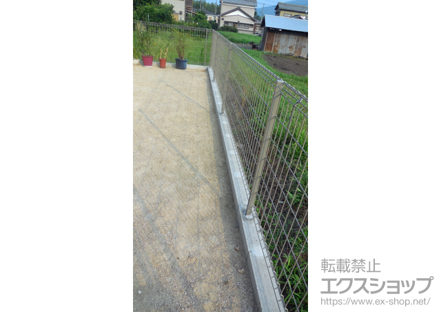 愛知県新城市ののフェンス・柵 ハイグリッドフェンスUF8型  フリーポールタイプ 施工例