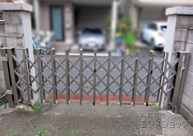 東京都葛飾区ののカーゲート アルシャインHG ノンキャスター 片開き 施工例