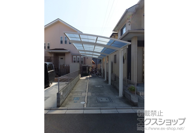 埼玉県飯能市ののカーポート レイナポートグラン 縦連棟　積雪〜20cm対応 施工例