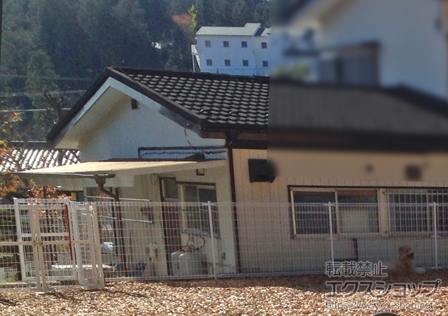 栃木県鹿沼市のの門扉 メッシュフェンスM0門扉 両開き 施工例