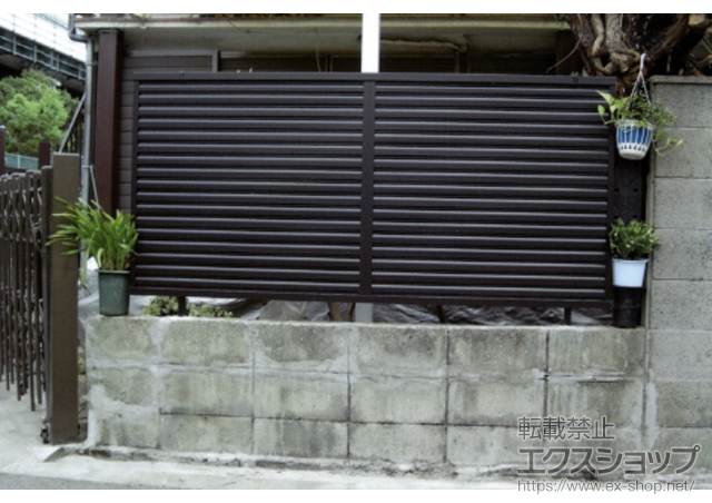 大阪府大阪市ののフェンス・柵 プリレオR5型フェンス フリーポールタイプ 施工例