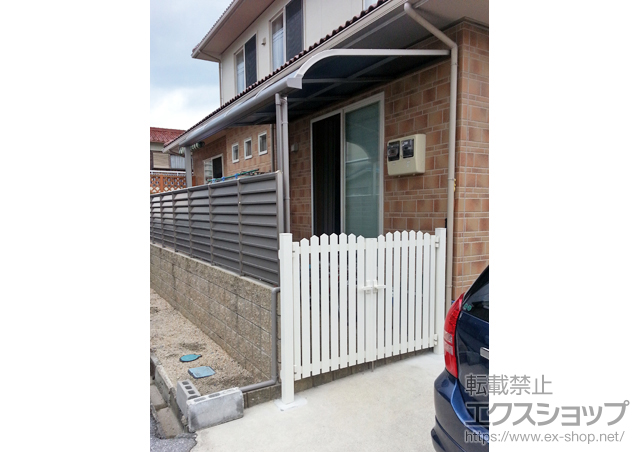 滋賀県東近江市のLIXIL リクシル（トステム）のテラス屋根 ライザーテラスII R型 テラスタイプ 単体 積雪〜20cm対応 施工例