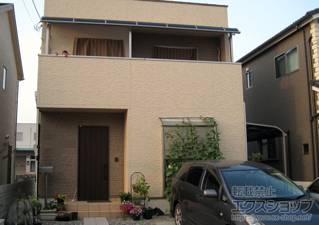 徳島県徳島市のLIXIL リクシル（トステム）のバルコニー・ベランダ屋根 ライザーテラスII R型 屋根タイプ 連棟 積雪〜20cm対応 施工例