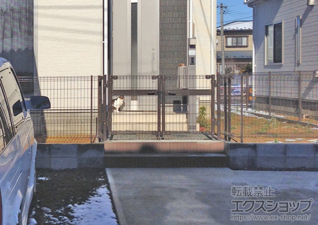 宮城県石巻市ののフェンス・柵 ハイグリッドフェンスN8型 施工例