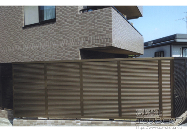 神奈川県横浜市ののフェンス・柵 ハイスクリーンフェンスA型 フリーポールタイプ 施工例