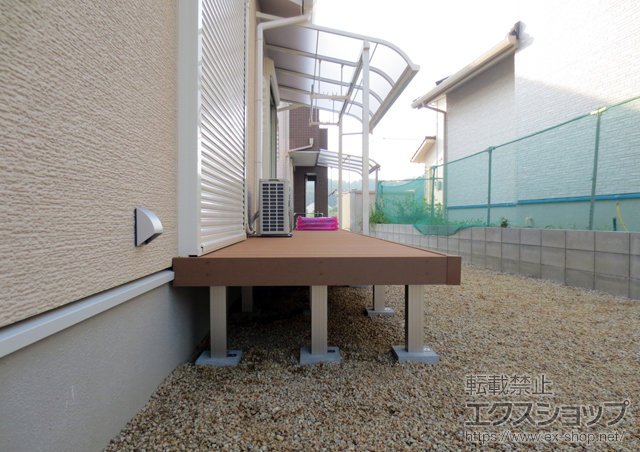 三重県四日市市ののウッドデッキ リウッドデッキ200 施工例