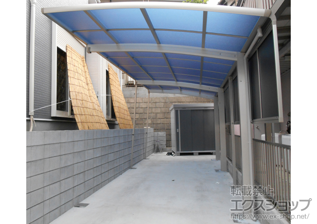 神奈川県横浜市ののカーポート レイナポートグラン 延長　積雪〜20cm対応＋サイドパネル 施工例