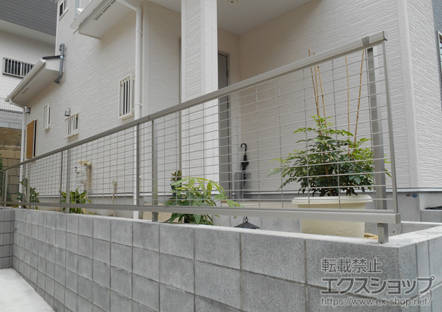 神奈川県横浜市ののフェンス・柵 レスティナメッシュフェンス1型 自由柱施工 施工例