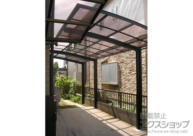 千葉県市川市のLIXIL リクシル（トステム）のカーポート カーブポートシグマIII 延長 積雪〜20cm対応 施工例