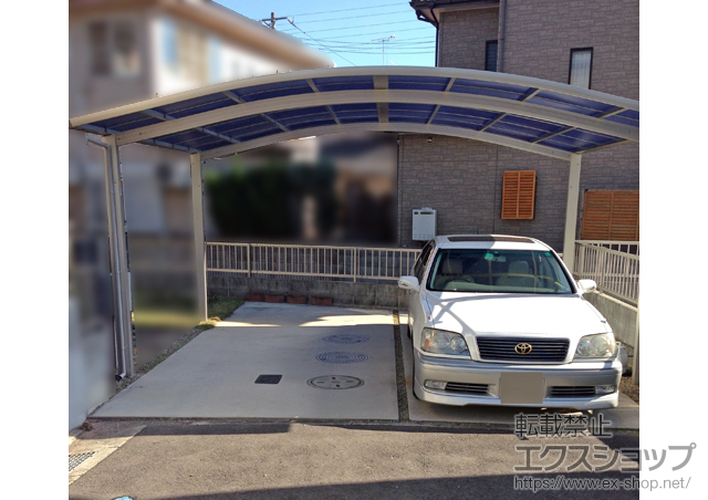 香川県高松市ののカーポート プレシオスポート ワイド 積雪〜20cm対応 施工例