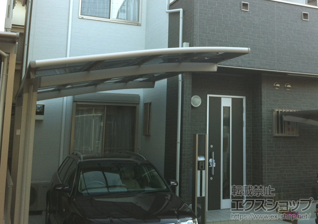 京都府京都市のLIXIL リクシル（トステム）のカーポート カーブポートシグマIII 積雪〜20cm対応 施工例