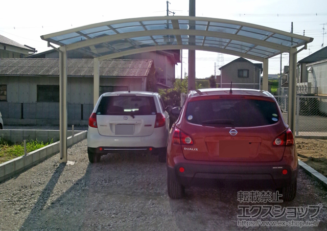 京都府綴喜郡井手町ののカーポート プレシオスポート ワイド 積雪〜20cm対応 施工例