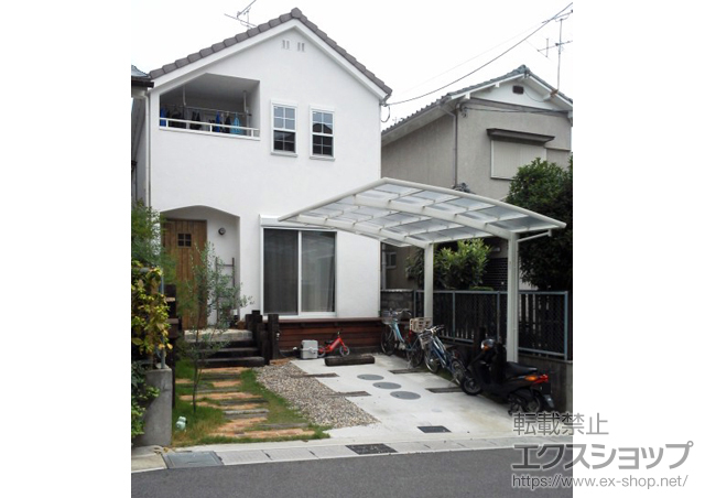 京都府宇治市ののカーポート レイナポートグラン　積雪〜20cm対応 施工例