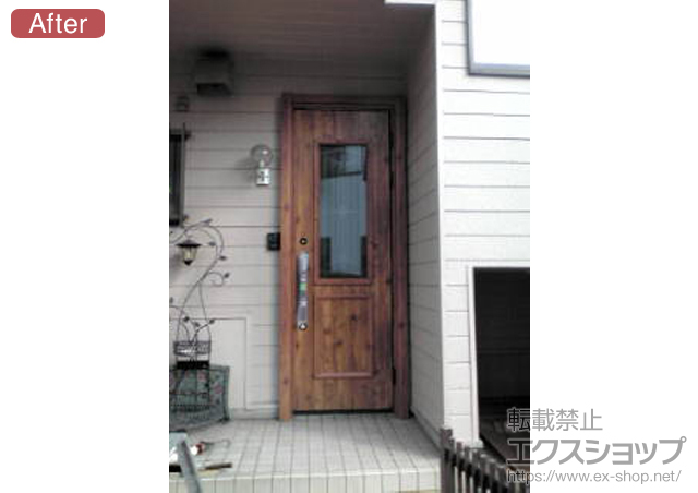 山口県山口市のの玄関ドア ラフォース R2 56型 K2仕様 施工例