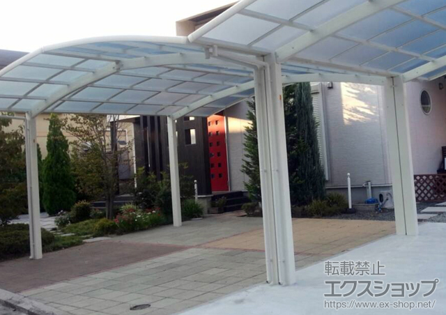 福岡県久留米市ののカーポート レイナポートグラン M合掌　積雪〜20cm対応 施工例