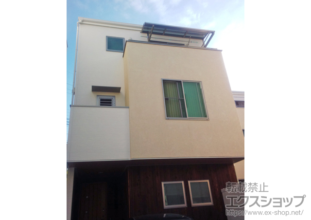 愛知県岡崎市のLIXIL リクシル（トステム）のバルコニー・ベランダ屋根 ライザーテラスII R型 ルーフタイプ 単体 積雪〜20cm対応 施工例