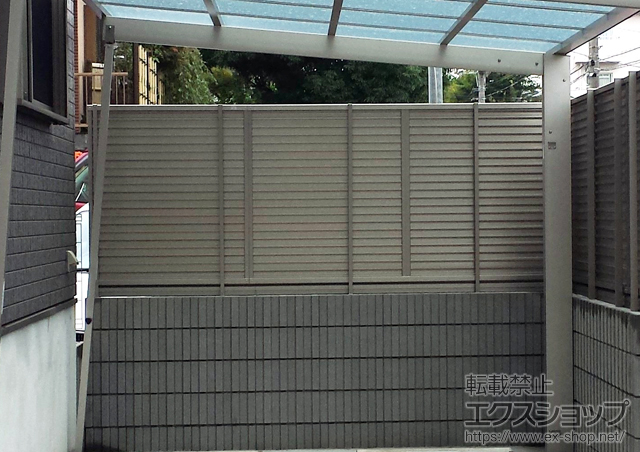 神奈川県横浜市ののフェンス・柵 【B】プリレオR9型フェンス フリーポールタイプ 施工例