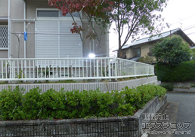 兵庫県川西市ののフェンス・柵 レスティナフェンス22型　フリーポール仕様 施工例