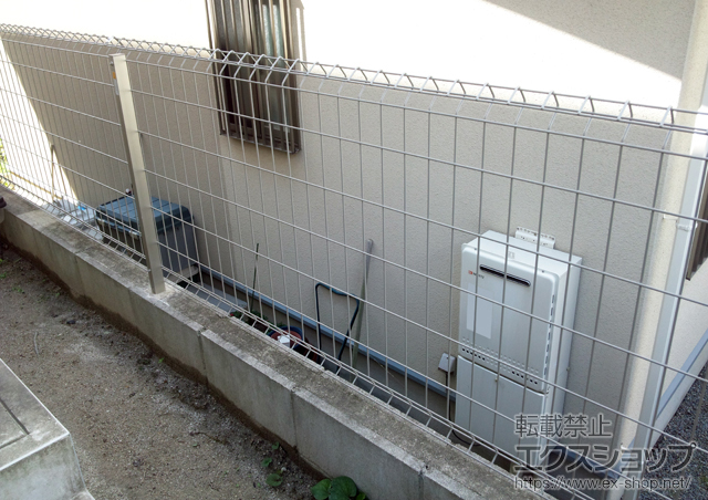 兵庫県川西市ののフェンス・柵 イーネットフェンス1F型 自由柱タイプ 施工例