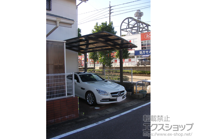 佐賀県嬉野市のLIXIL リクシル（トステム）のカーポート カーブポートシグマIII 積雪〜20cm対応 施工例