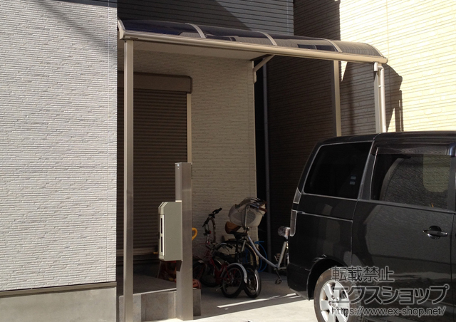 大阪府大阪市ののテラス屋根 プレシオステラス R型 テラスタイプ 単体 積雪〜20cm対応【張だし納まり】 施工例