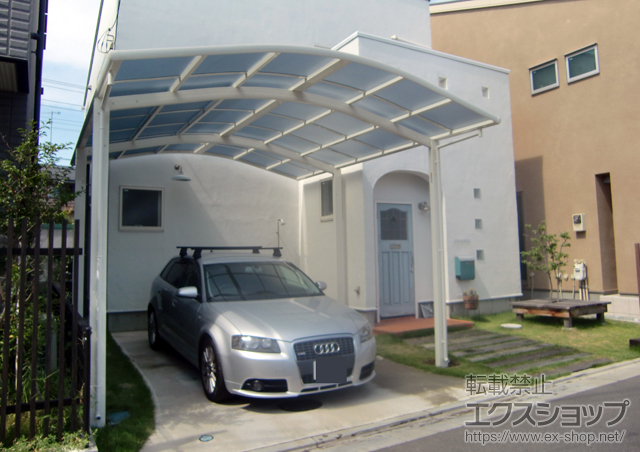 神奈川県藤沢市ののカーポート レイナツインポートグラン　積雪〜20cm対応 施工例