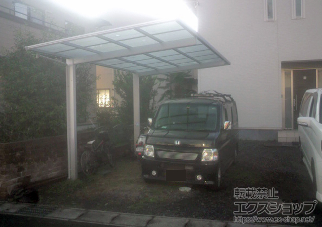 栃木県宇都宮市ののカーポート エフルージュグラン　積雪〜20cm対応 施工例